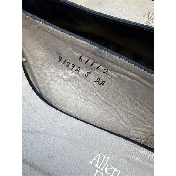 Allen Edmonds Fergie Women’s 8 AA Slingback Pumps Navy Vintage USA made 40s 50s - Picture 10 of 16